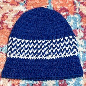 Homemade knitted cap for boy